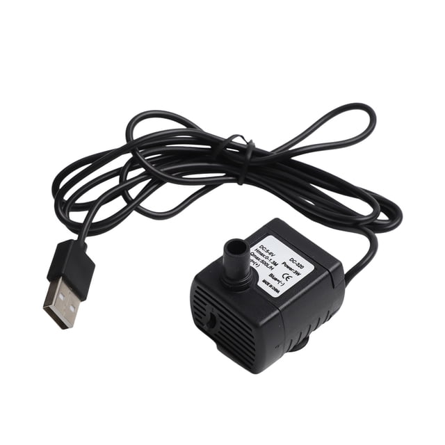 Pompe Submersible 3W C.c. 5V-6V Débit 500 L/h Filtre USB pour Fontaine Rocaille