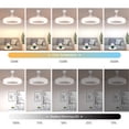 thumbnail image 4 of Costway Ventilateur de Plafond 23 Pouces avec Lumière DEL, Couleur Réglable, 3 Vitesses, Télécommande, 4 of 9