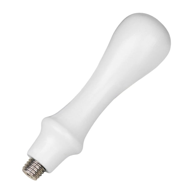 KLKCMS Poignée de Tampon Scellant Adultes Poignée en Bois pour Projets de Bricolage Invitation de Mariage Blanc