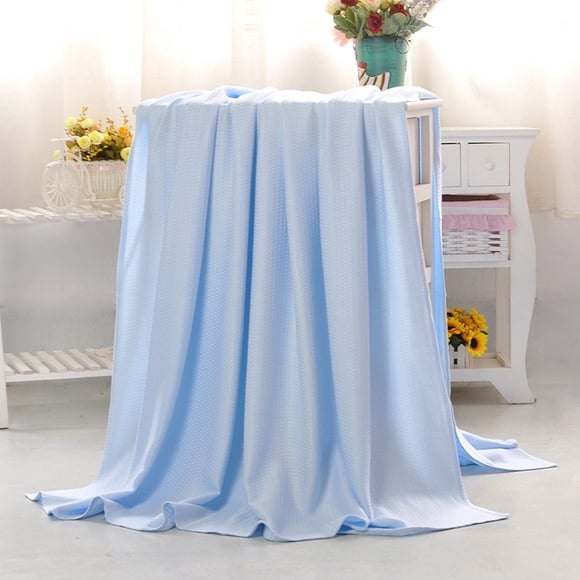Ftwytp Summer Fiber Blanket, 150x200cm Super Soft & Cool, Breathable & Easy to Care, for Home, Travel & Camping, Family Use