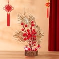 thumbnail image 1 of Chmadoxn Home Decor, Room Decor, Wall Decor Chinese Year Artificial Branches Tree Red Berries Picks Ornament Table Flower Basket Centerpiece For Spring Festival Wedding Home Decor New Year decorations, 1 of 6