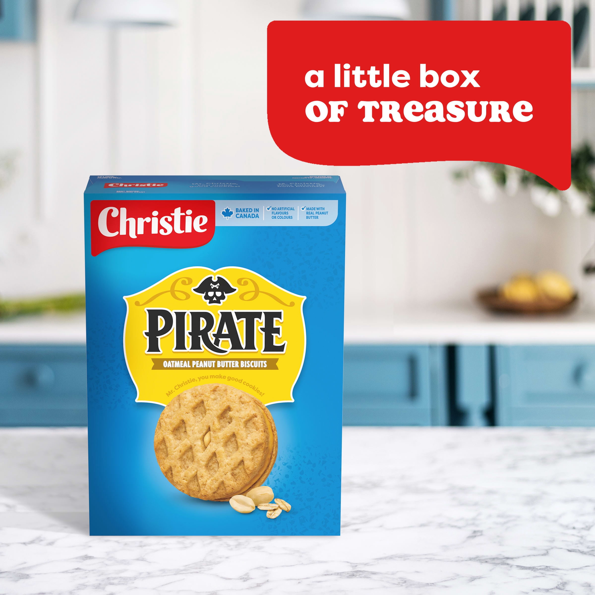 Biscuits à l’avoine et au beurre d’arachide Pirate de Peek Freans