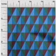 thumbnail image 2 of oneOone Rayon Royal Blue Fabric Geometric Sewing Material Print Fabric By The Yard 56 Inch Wide, 2 of 4