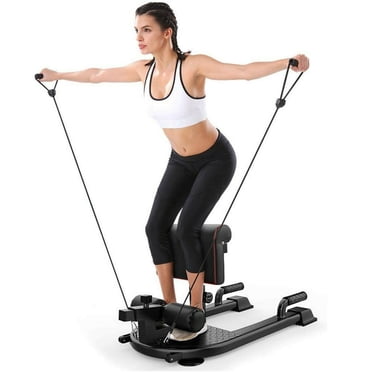 GymPros Sissy Squat Réglable Multifonction Squat Profond 8 en 1 Machine d'Exercice, Exerciseur de Jambe Entraînement Physique Rehausseur Assis Entraînement de Force Abdominale Entraînement à Domicile Entraînement Abdominal Entraîneur Abdominal 2X Poignées d'Exercice
