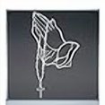 thumbnail image 3 of Autocollant de Prière avec Chapelet, Blanc (7"x3.8 Pouces), 3 of 4