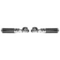 thumbnail image 3 of Krator Chrome Foot Pegs with 1-1.25" Inch Engine Guard Clamps, Anti-Vibrate, Foldable, Compatible with 2004-2006 Harley Davidson Dyna Low Rider EFI FXDLI, 3 of 6