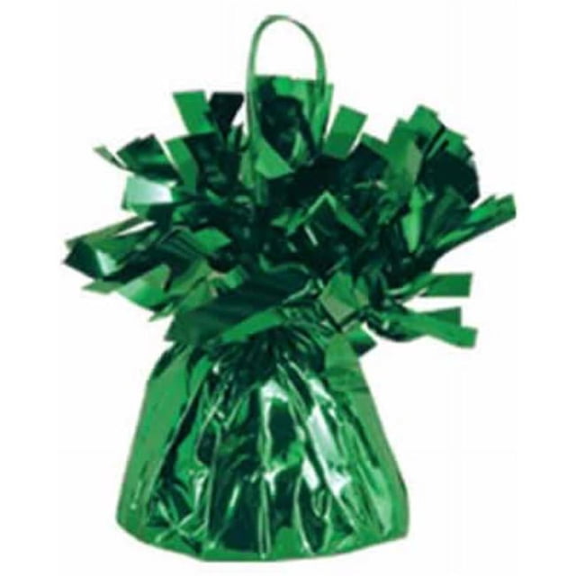 Beistle 50804-G Poids de Ballons Métalliques Enveloppés - Vert - Lot de 12