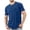 Bleu Foncé, variante sur Lmnyox T-Shirt de Base à Manches Courtes et Col Rond pour Hommes, Chemises Classiques Mode d'Été, Couleur Unie, T-Shirt Décontracté avec Poche