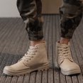thumbnail image 1 of LSLJS Espadrilles pour Hommes, Chaussures Décontractées Montantes à Lacets en Toile pour Hommes, Classiques Antidérapantes de Randonnée pour Étudiants, 1 of 5