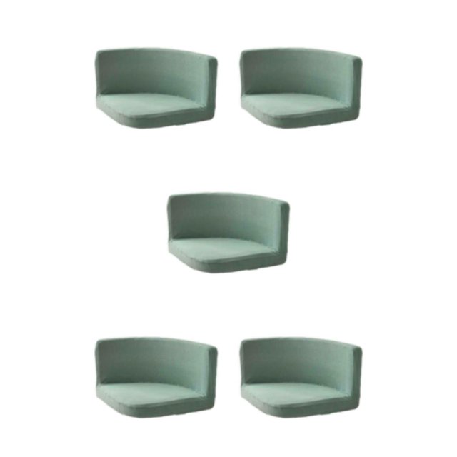 kurtrusly Trilateral Chair Covers Wide Application And Strong Elastic Chair Protection Made Easy Polyester Cover Chairs Decoration green 5Set