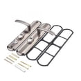 thumbnail image 4 of Wisewang 1 Pair Security Door Handle Entry Lever Stainless Steel Exterior Lock Panel Hardware Universal Conference Room Apartment 5Set, 4 of 6