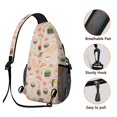 thumbnail image 4 of Japanese Sushi Roll Kawaii Sushi Lover Lightweight Travel Sling Backpack Durable Fashionable Multipurpose, 4 of 6