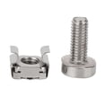 thumbnail image 4 of Cage Nut Captive Nut Caged Screw Nut Rack Screw Nut  Cabinet Screw Nut 50Pcs Set M6x20  Cabinet Rack Screws M6 Cage Nuts, 4 of 8