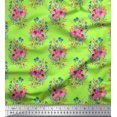 thumbnail image 1 of Soimoi Rayon Fabric Leaves & Floral Print Fabric by the Yard 42 Inch Wide, 1 of 3