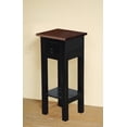 thumbnail image 5 of Sunset Trading Cottage Narrow Wood Side Table in Antique Black and Raftwood Top, 5 of 5