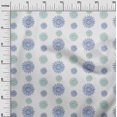 thumbnail image 2 of oneOone Polyester Lycra Fabric Spiral & Floral Block Print Fabric By The Yard 56 Inch Wide, 2 of 4