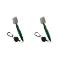 thumbnail image 2 of Ruiboury Golf Club Brush Portable Handheld Replacement Double-sided Ball Shoe Brushes Green with Lid 2Set, 2 of 6