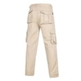 thumbnail image 4 of Yuyuzo Mens Cargo Pants Plus Size Straight Leg Low Waisted Trousers with Multi Pockets Classic Cargos Solid Color, 4 of 6