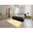 thumbnail image 4 of Ahgly Company Indoor Rectangle Abstract Pastel Yellow Oriental Area Rugs, 3' x 5', 4 of 6
