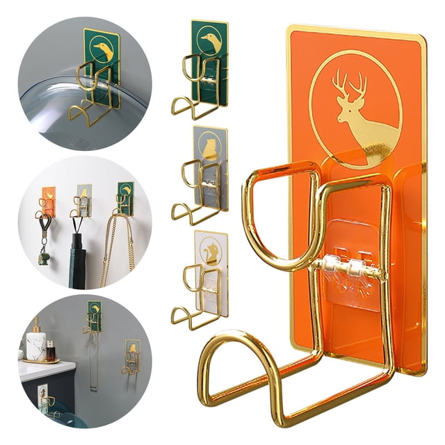 Kcavykas Clearance Sales Home Storage Organiser invincible Hook-free towel Rack Traceless Hook Free Punch Kitchen Bathroom Door