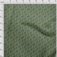 thumbnail image 3 of oneOone Georgette Viscose Fabric Leaves & Floral Block Decor Fabric Printed BTY 42 Inch Wide, 3 of 5