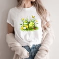 thumbnail image 1 of Weiqiqre Spring Tops for Women 2025 Happy Easter T Shirt Easter Bunny Shirt Cute Rabbit Graphic Tee Gift Spring Tees Tops, 1 of 4