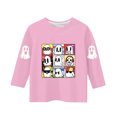 thumbnail image 4 of MKOSPLRT T-Shirts d'Halloween pour Enfants Filles Garçons Manches 3/4 Hauts Col Rond T-Shirts Graphiques Amusants Décontractés Amples T-Shirts de Sortie T-Shirts de Rentrée, 4 of 4