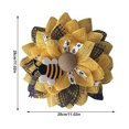 thumbnail image 3 of jesticaly Bee Wreath For Easter Festival Artistic Display Yellow Broad Application, 3 of 6