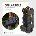 thumbnail image 4 of Gorilla Carts Chariot Pliable et Rabattable, Plateau de 7 Pi3, Capacité de Charge de 150 lb, Noir, 4 of 8