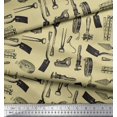 thumbnail image 3 of Soimoi BeigePolyester Crepe Fabric Gardening Tools & Hardware Decor Fabric Printed Yard 52 Inch Wide, 3 of 5