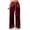 Red, variant on Women Satin Wide Leg Track Pants Side Stripe Elastic Drawstring Loose Athletic Casual Straight Long Trousers for Teen Girls Streetwear White Women Dress Pants L