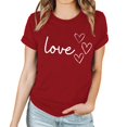 thumbnail image 4 of LSLJS T-shirt Imprimé « Lover Love » pour Femme à Col Rond, Manches Courtes, Haut, Cadeaux pour Femmes, 4 of 4