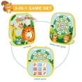 thumbnail image 2 of Wdhugt 3-In-1 Bean Bag Tossing Game For Kids Set B Includes Board Bags And Balls For Family Play Plastic B, 2 of 9
