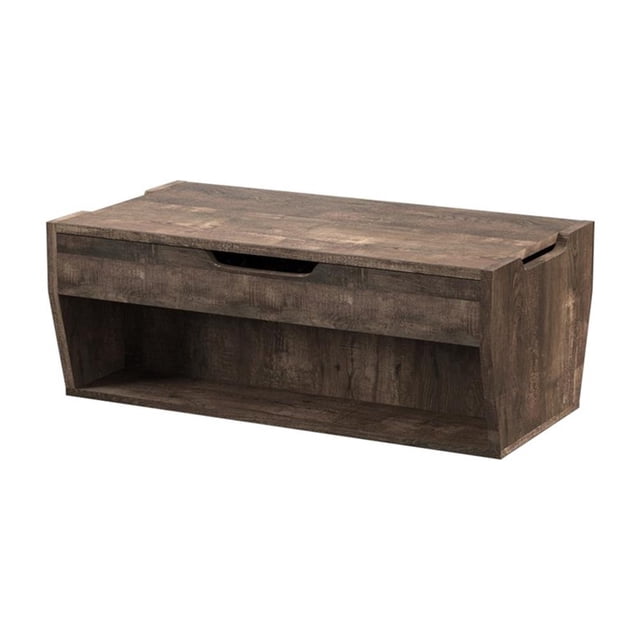 Bowery Hill Particle Board Brown Coffee Table Rectangular Lift Top 41"W x 24"D x 16.34"H Unassembled
