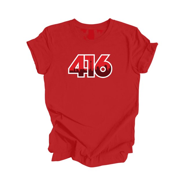 416 Toronto Ontario Canada Code Régional Skyline de la Ville Cadeau - T-Shirt Unisexe - Inspired X