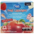 thumbnail image 1 of Great Value Fruit Launchers Collation aux Pommes et aux Fraises Non Sucrée, 1 of 4