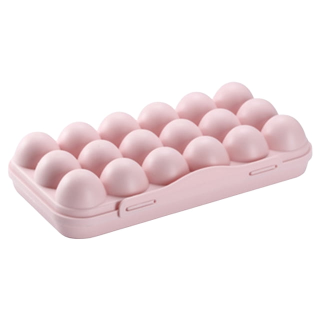 Hearth & Gear Reusable Egg Carton With Lid 18 Grid Stackable Fridge Egg Holder Tray For Kitchen Restaurant & Camping Storage 1pc Coffee Canisters with Airtight Lids Pasta Containers Storage Food Prep
