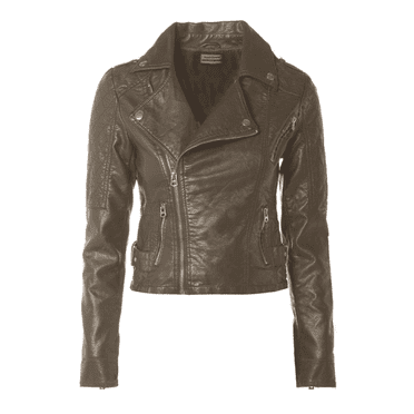 Veste en Cuir Brune pour Femmes Veste en Cuir Brune Veste de Motard en Cuir pour Femmes Veste Moto en Cuir pour Femmes Veste de Moto pour Femmes Taille TTTG pour Femmes