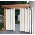 thumbnail image 1 of Cross Land Rideau Extérieur Imperméable pour patio,Jardin,Balcon, Antirouille à Oeillets - Rideau/drape à Oeillets Isolé Thermiquement Intérieur Extérieur,L54"TG84 Pouces,Poire Blanc,1 Panneau, 1 of 6