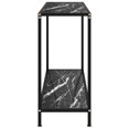 thumbnail image 2 of vidaXL Console Table Black 100x35x75 cm Tempered Glass, 2 of 4