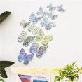 thumbnail image 1 of pstuiky Home Decoration 12Pcs Metal Texture Hollow Wall Sticker, 1 of 6