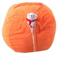 thumbnail image 3 of Jovati enfants peluche jouet sac de rangement Soft Pouch Stripe tissu chaise, 3 of 5