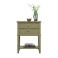 thumbnail image 4 of Ameriwood Home Franklin Accent Table with 2 Drawers in Olive Green, 4 of 11