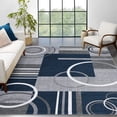 thumbnail image 2 of Garvee Modern Geometric Area Rugs 10'x13' Living Room Rugs, Abstract Washable Rug Non-Slip Soft Indoor Throw Carpet Stain Resistant Rug for Dining Room Bedroom, Dark Blue, 2 of 8