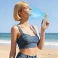 thumbnail image 3 of Weloille USB Rechargeable Handheld Fan, 1 Piece Fan + 1 Piece Charging Cable, Portable Mini Strong Wind 3 Speed Cooling Fan, for Outdoor Travel Camping Beach Office Commute Home, 3 of 6