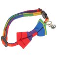 thumbnail image 4 of Nœud Papillon pour Chiens Collier Arc-en-Ciel Ajustable pour Chien Chat, 4 of 8