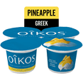 thumbnail image 1 of Oikos Greek Yogurt, Pineapple, Fruit on the Bottom, 2% M.F, 4x100g, 1 of 6