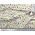 thumbnail image 3 of Soimoi Velvet Fabric Leaves & Floral Artistic Printed Fabric 1 Yard 58 Inch Wide, 3 of 4