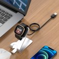 thumbnail image 2 of Leadingstar Chargeur de Montre en Alliage d'Aluminium, Base de Support de Recharge de Remplacement Compatible pour Fitbit Versa4 Sense2 Versa3, 2 of 9