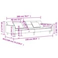 thumbnail image 4 of vidaXL 2-Seater Sofa Bed with Two Pillows Black Velvet, 4 of 5